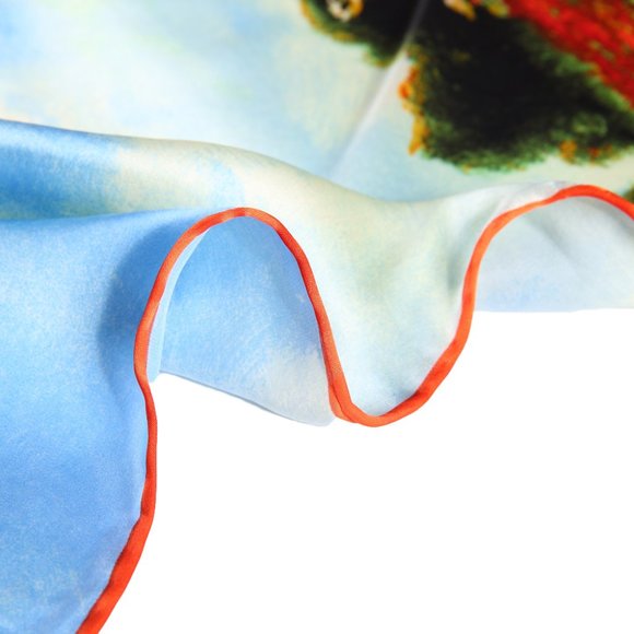 Grace Scarves 100% Silk, van Gogh & Monet collection, Monet, Corn Poppies - Picture 7 of 7